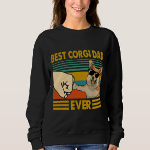 Best Corgi Dad Ever Funny Corgi Owner Sweatshirt