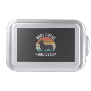 Best Corgi Dad Ever Retro Dog Cake Pan