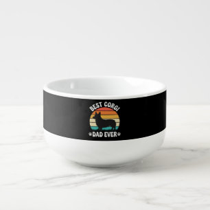 Best Corgi Dad Ever Retro Dog Soup Mug