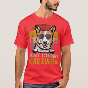 Best Corgi Dad Ever Vintage Dog Lover T-Shirt Dog 
