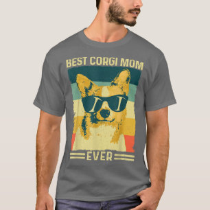 Best Corgi Mom Ever Vintage Retro Mother's Day Dog T-Shirt