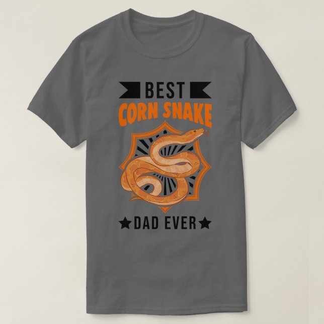 Best Corn Snake Dad Ever Kornnatter  T-Shirt (Design Front)