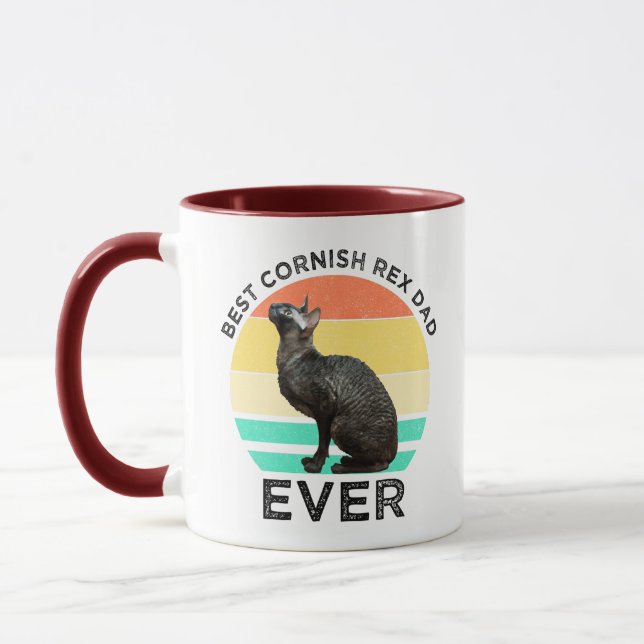 Best Cornish Rex Dad Ever Mug (Left)