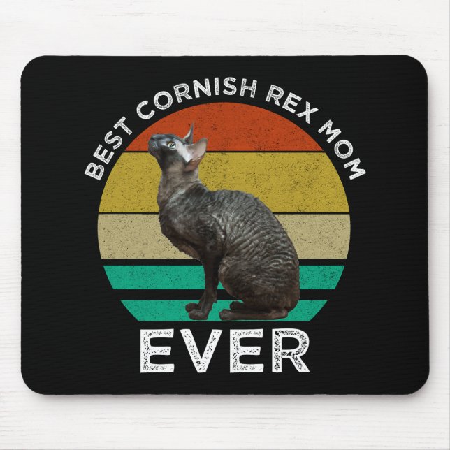 Best Cornish Rex Mom Ever Mouse Pad (Front)