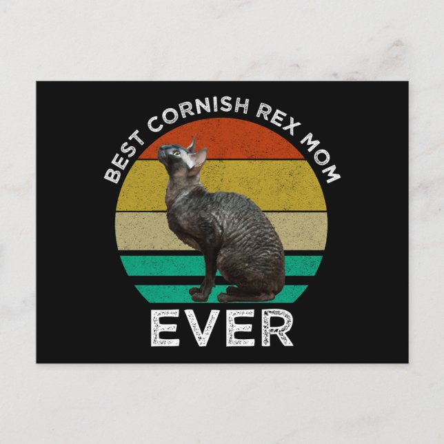 Best Cornish Rex Mom Ever Postcard (Front)
