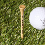 Best Couple by PAR Keepsake Golf Tee<br><div class="desc">Personalized custom wedding announcement party  golf tee keepsake. Change the background color and text to meet your party thank you keepsake favor.</div>