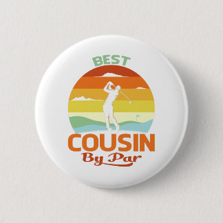 Best Cousin By Par Father's Day Golf Shirt Gift Button