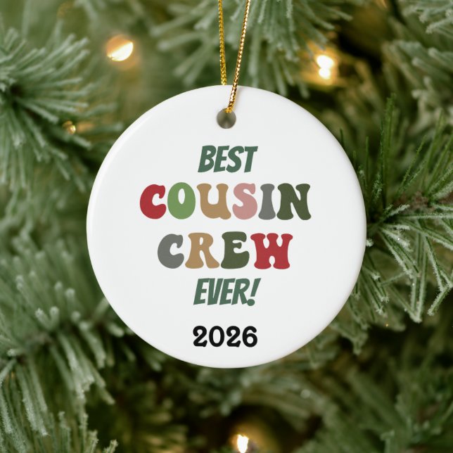 Best Cousin Crew Ever Ceramic Ornament (Tree)