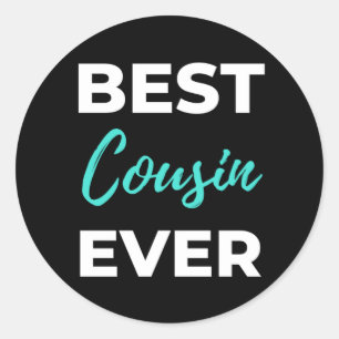 Best Cousin Ever Classic Round Sticker