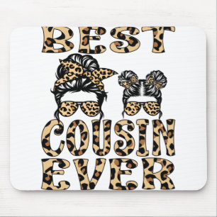 Best Cousin Ever Leopard Plaid Mother's Day Mouse Pad