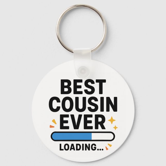 Best Cousin Ever Loading  Keychain (Front)