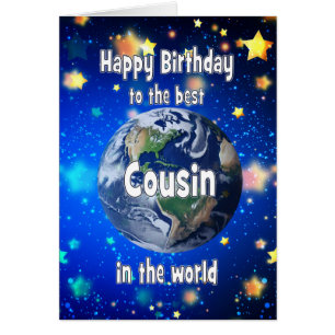 Best Cousin In The World Birthday Cards