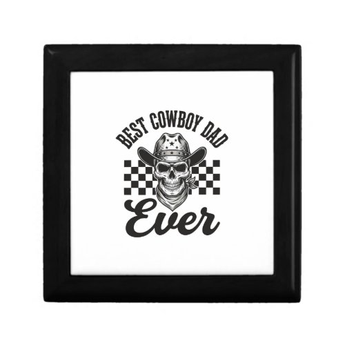 Best Cowboy Dad Skull Western Shirt Design_1 Gift Box