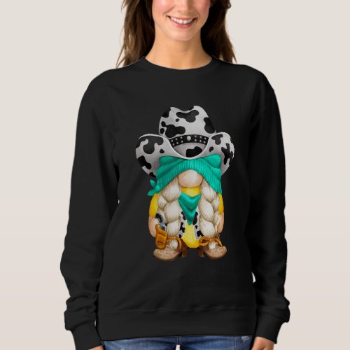 Best Cowgirl Mom With Rodeo Western Boots   Cow Pr Sweatshirt