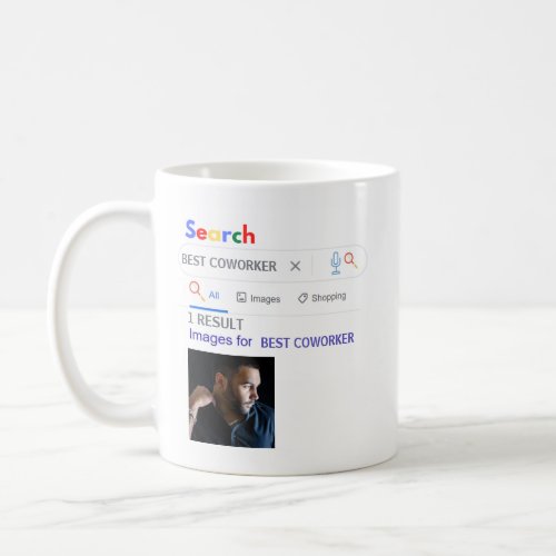 BEST COWORKER Funny Farewell Leaving PHOTO Coffee  Coffee Mug