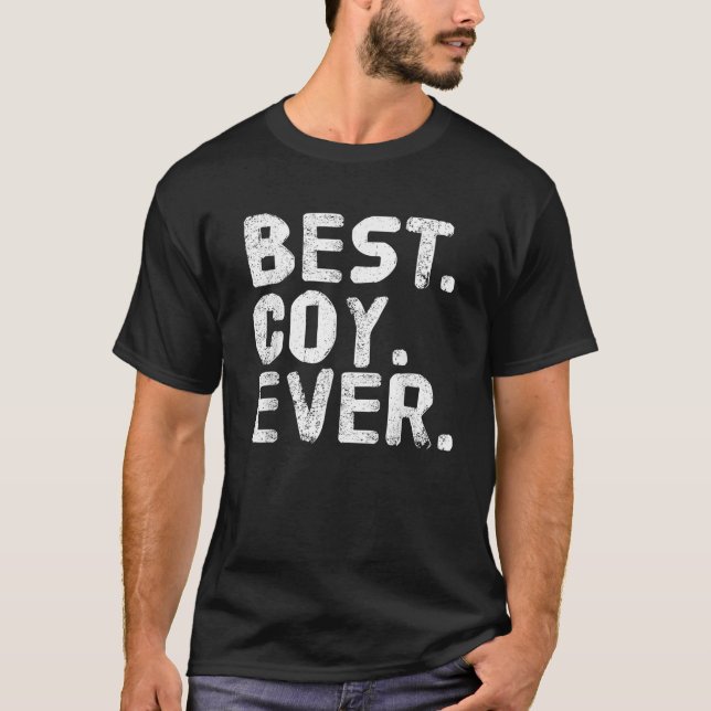 BEST COY EVER Funny Personalized Name Joke Gift Id T-Shirt (Front)