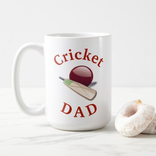 Best Cricket DAD Ever Fathers Any Day Coffee Mug