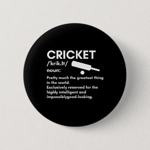 Best Cricket Design For Men Women Sports Sports Te Button