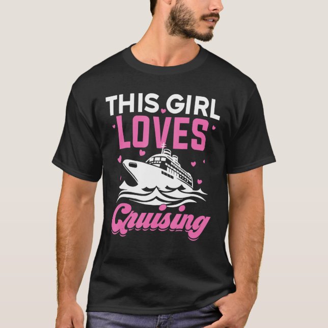 Best Cruising Women Girl Cruise Ship   Cruise Trav T-Shirt (Front)