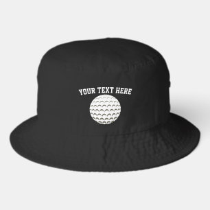 Best Custom Black Golf Bucket Hat For Golfer Men
