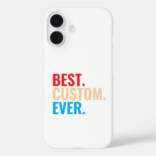Best custom ever vintage retro Customized text iPhone 16 Case