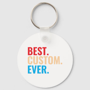 Best custom ever vintage retro Customized text Keychain