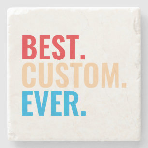 Best custom ever vintage retro Customized text Stone Coaster