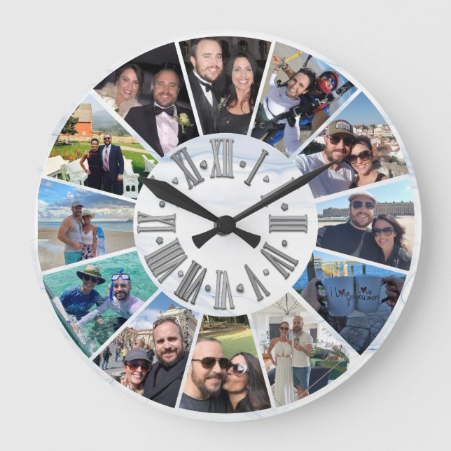 Best Custom Personalized Photo Wall Clock (Front)