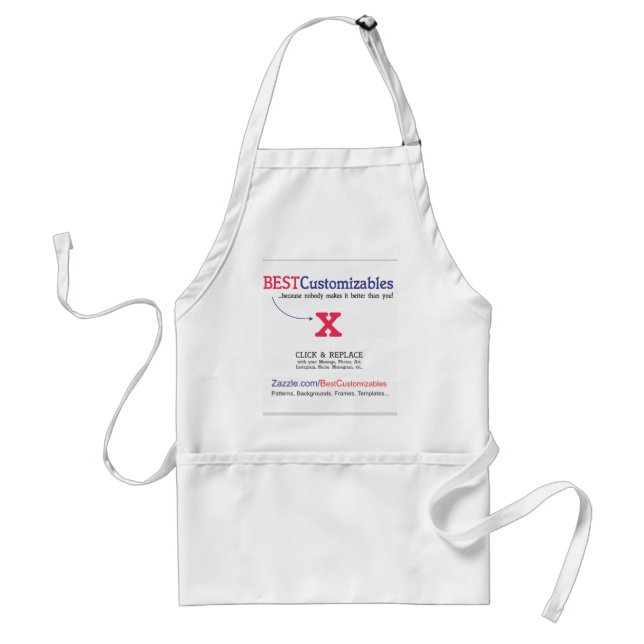 Best Customizable Gift Template Adult Apron (Front)