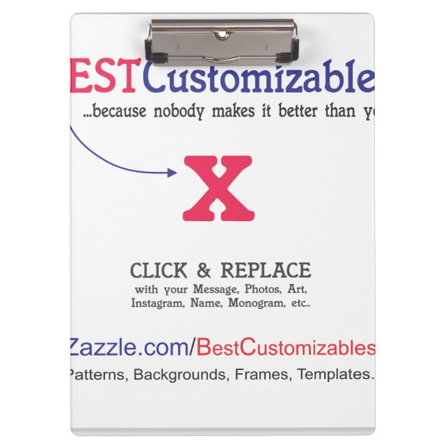 Best Customizable Gift Template Clipboard (Front)