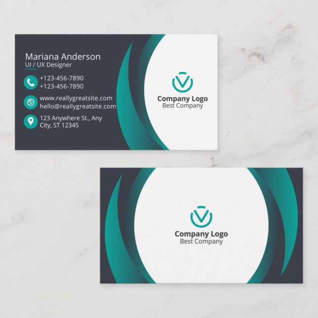 *Best customize Elegence Business Card* Business Card (Front/Back)