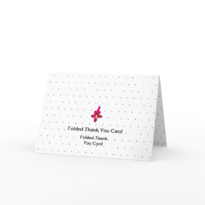 Best Customize Logo Text Folded Thank You Cards