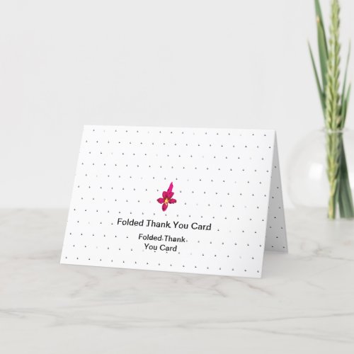 Best Customize Logo Text Folded Thank You Cards
