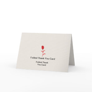 Best Customize Logo Text Folded Thank You Cards