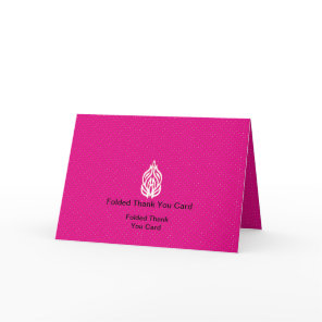 Best Customize Logo Text Folded Thank You Cards