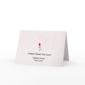 Best Customize Logo Text Folded Thank You Cards