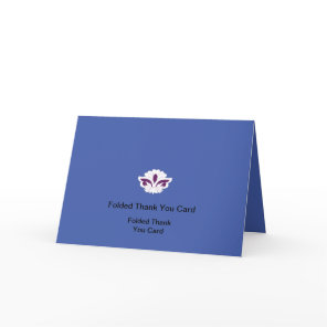 Best Customize Logo Text Folded Thank You Cards