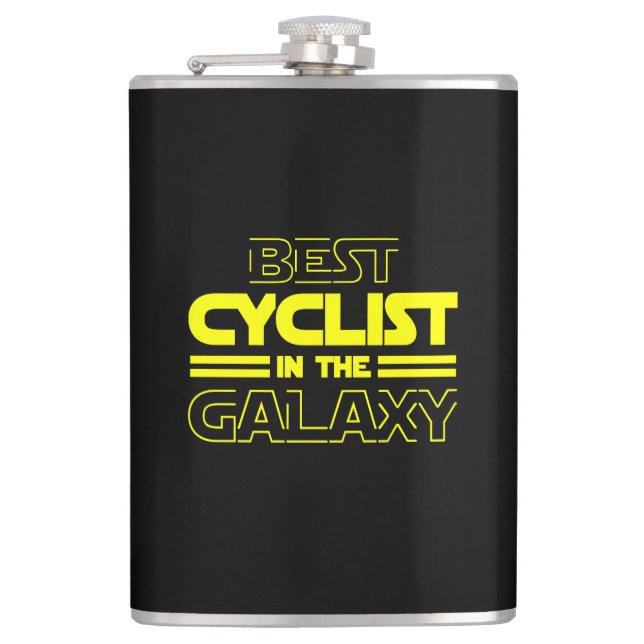 Best Cyclist In The Galaxy Flask (Front)