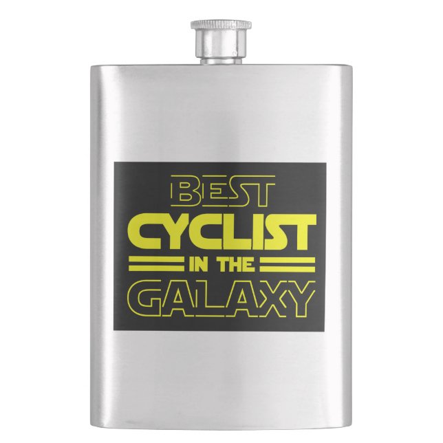 Best Cyclist In The Galaxy Flask (Front)