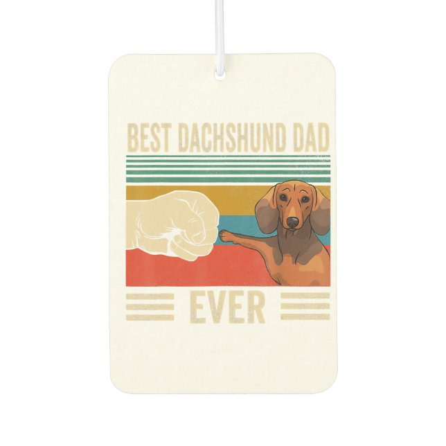 Best Dachshund Dad Ever Bump Air Freshener (Front)