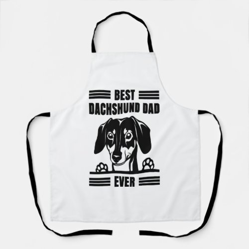 Best Dachshund Dad Ever T Shirt Apron