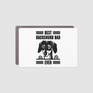 Best Dachshund Dad Ever T Shirt Car Magnet