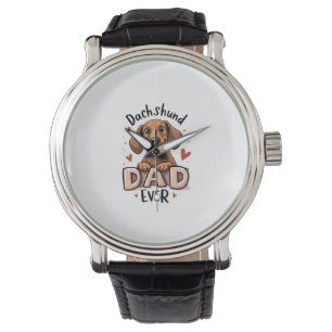 Best Dachshund Dad Ever T Shirt Watch
