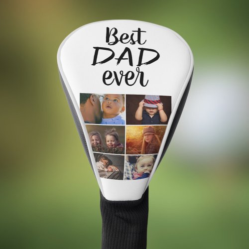 Best Dad 6 Photo Collage Family Photo Golf Head Cover
