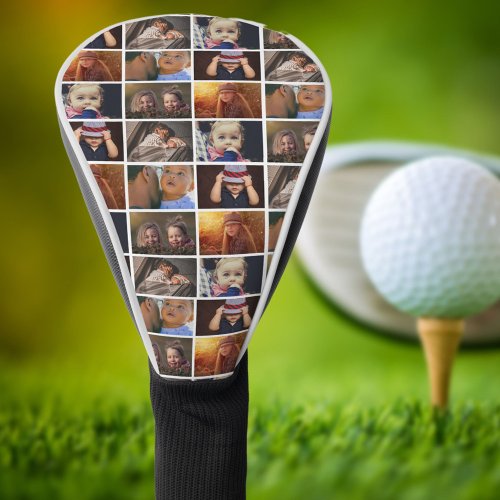 Best Dad 6 Photo Collage Family Photo Pattern Golf Head Cover
