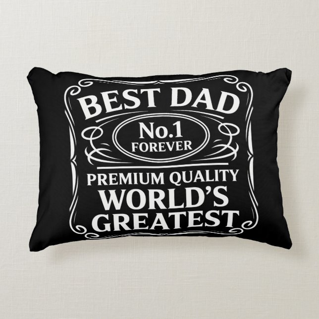 Best Dad Accent Pillow (Front)