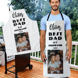 Best Dad and Husband Family Photo Keepsake Apron<br><div class="desc">Best Dad and Husband Family Photo Keepsake Apron. Add a photo,  dad's name and any text. A lovely keepsake for a father and husband. Gift for Father's day,  birthday or Christmas.</div>
