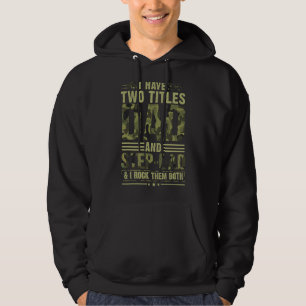 Best Dad And Stepdad Cute Fathers Day From Wife Hoodie