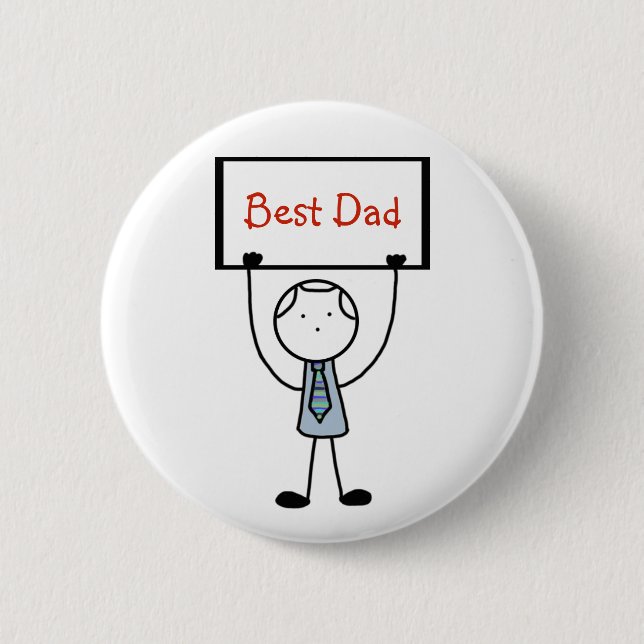 "Best Dad" Badge/Pin/Button Button (Front)