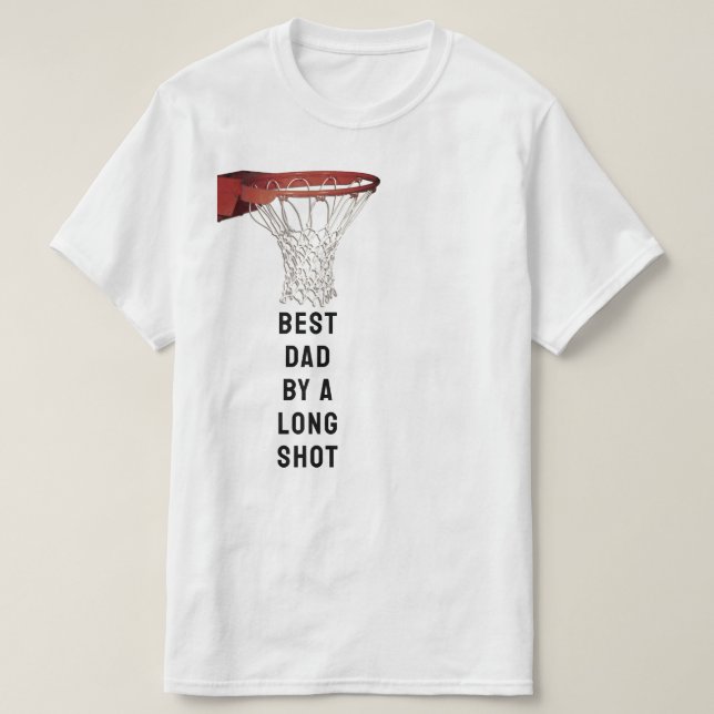 Best Dad Basketball T-Shirt (Design Front)